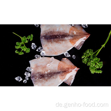 Gefrorene gereinigte Tintenfischröhrchen mit Haut